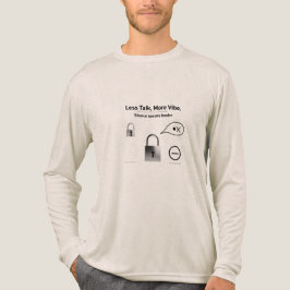 Metallic Silence Lock | Bella+Canvas Long Sleeve Tri-Blend Shirt
