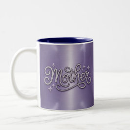 Metallic Silver Mother Purple Mug Zweifarbige Tasse