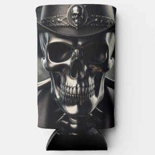 Metallic Skull Cowboy Can Cooler Selters Dosenkühler