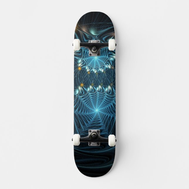 Metallic Spider Webs Skateboard (Vorderseite)