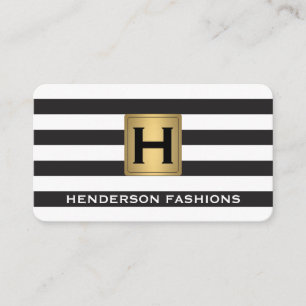 Metallic/Streifen Visitenkarte