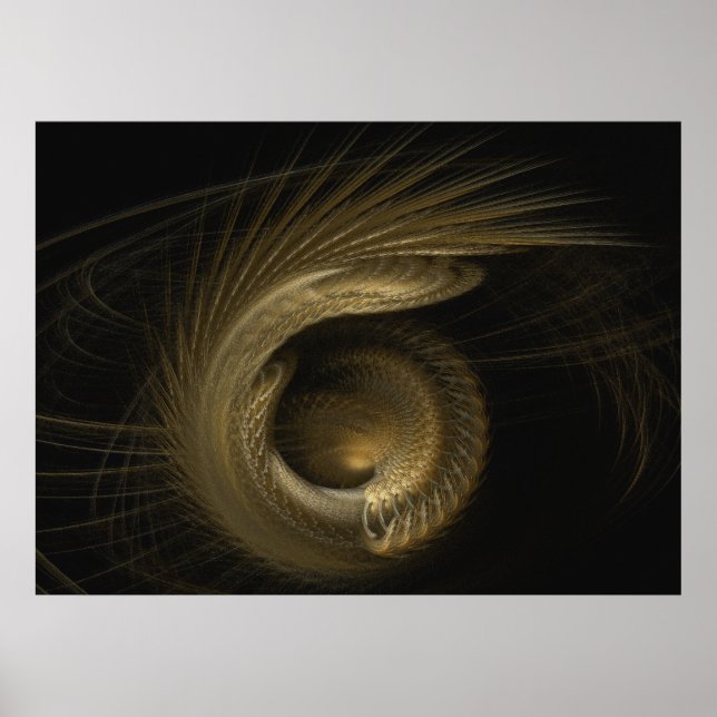 'Metallic Weird Thing' Poster (Vorne)