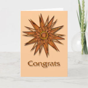 Metallica Shiny and Satin Sternexplosion Glückwuns Karte