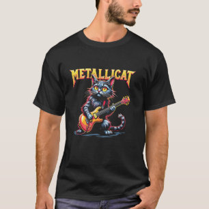 Metallicat T-Shirt Rock Music Apparel Electric Gui
