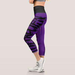 METALLIFUN-Leggings Capri Leggings