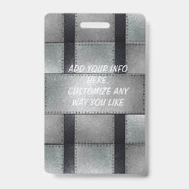 Metallinspiriertes Angestellt-Abzeichen Ausweis