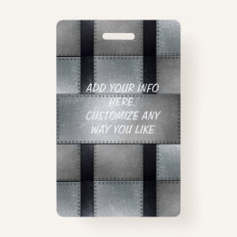 Metallinspiriertes Angestellt-Abzeichen Ausweis