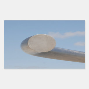 Metallisch blaue Himmel Rechteckiger Aufkleber