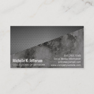 metallisch geometrisch   Marmor Visitenkarte