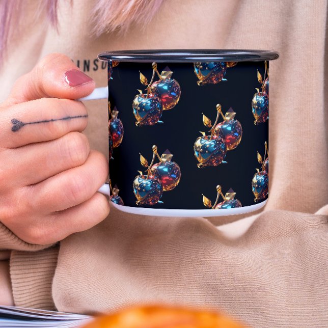 Metallisch getauchte Kirschen Tasse (Von Creator hochgeladen)
