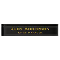 Metallisch Gold & Schwarz Professionell Modern Ele
