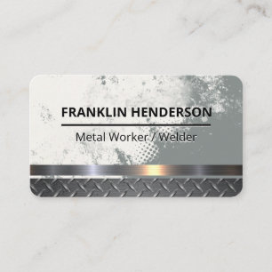 Metallisch Grunge-Hintergrund Konstruktion Visitenkarte