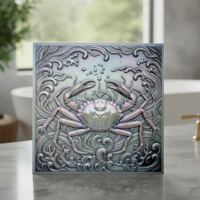 Metallisch Irisierender Krebs ID1223 Fliese (Von Creator hochgeladen)