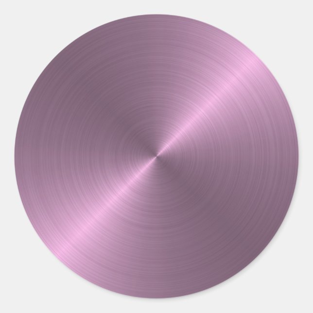 metallisch Lila Runder Aufkleber (Vorderseite)
