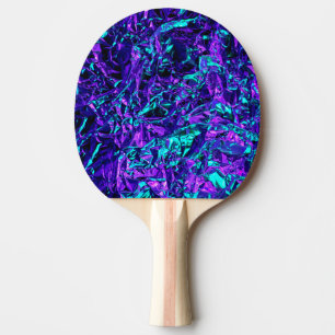 Metallisch Lila und Aquamarin Tischtennis Schläger
