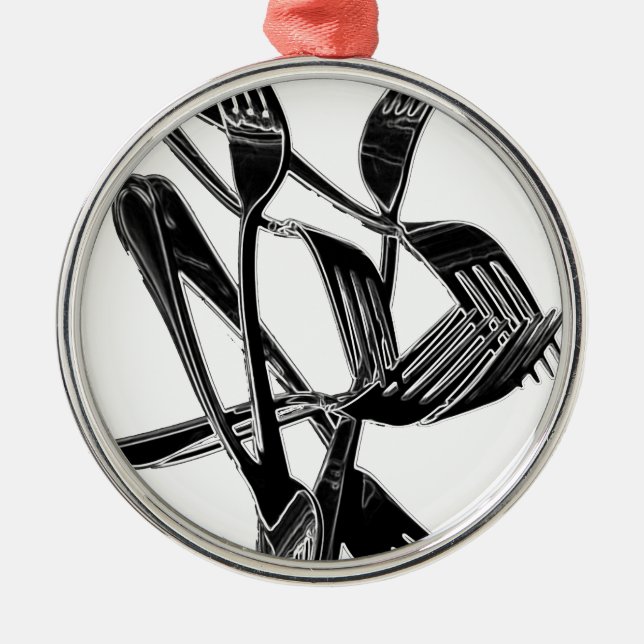 metallisch ornament aus metall (Vorne)