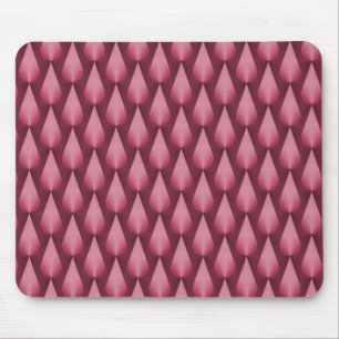 Metallisch Pink Dazzling Raindrops Mousepad