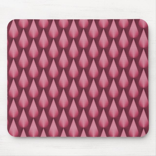 Metallisch Pink Dazzling Raindrops Mousepad (Vorne)