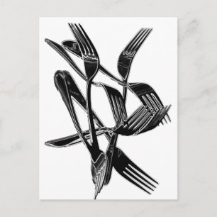 metallisch postkarte