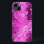 Metallisch rosa Sequins Look Disco Mirrors Blend iPhone 13 Hülle<br><div class="desc">Die beliebte, glänzende metallische Sequenz sieht aus wie die heißen Rosa Töne im Diskostil iPhone 4/4S-Gehäusebook. Die Diskothek Retro 70er Jahre spiegelt sich in den Bändern und Glitzern wider. Achten Sie auf dieses Design in vielen Tönen. Lila blaugrünes Rosa und kann in Ihrer Lieblingsfarbe angefordert werden. Es handelt sich um...</div>