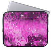 Metallisch rosa Sequins Look Disco Mirrors Blend