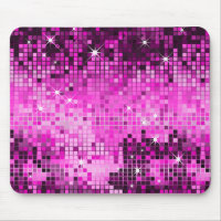 Metallisch rosa Sequins Look Disco Mirrors Blend