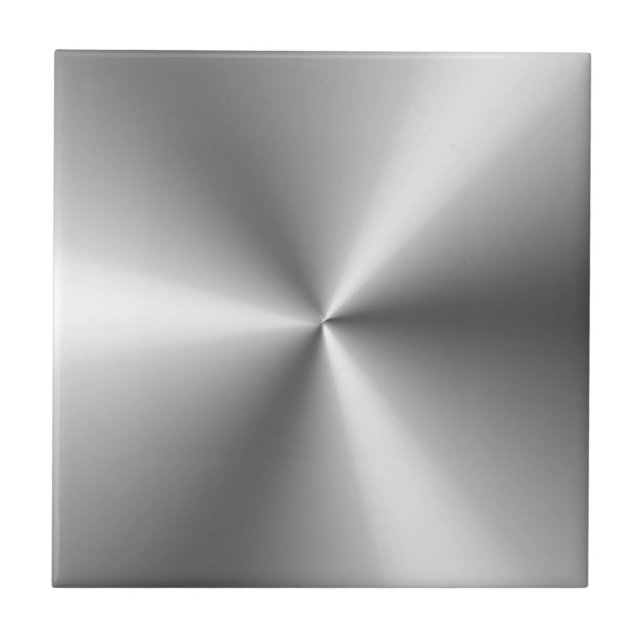Metallisch Silber Fliese (Vorderseite)