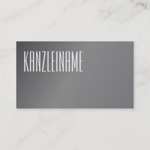 Metallisch wirkend visitenkarte