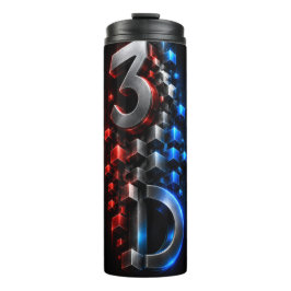 Metallische 3D-Dimensionswürfel Abstrakter Becher