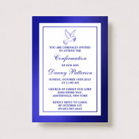 Metallische Blaue Taube Heilige Kommunion oder Bes