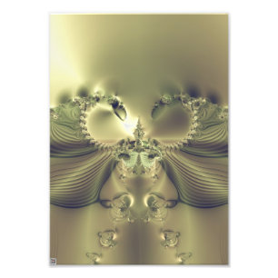 Metallische Blume Fotodruck