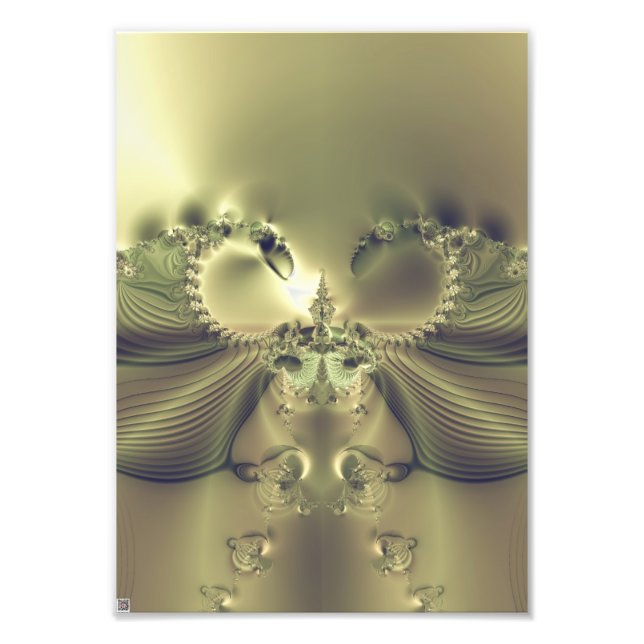 Metallische Blume Fotodruck (Vorne)