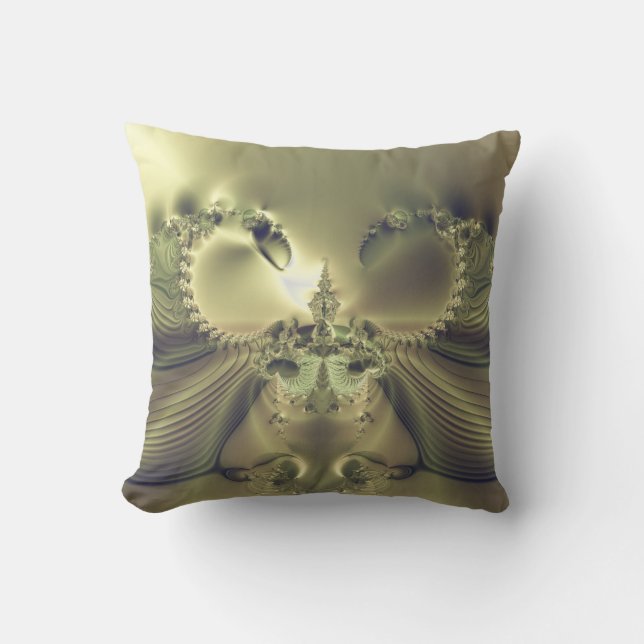 Metallische Blume Kissen (Vorderseite)