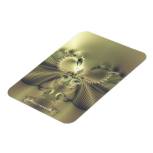Metallische Blume Magnet