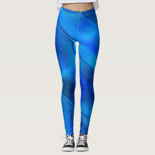 Metallische Dünen in lebhaften blauen Farben Leggings