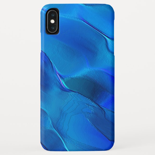 Metallische Dünen in lebhaften blauen Tönen Case-Mate iPhone Hülle (Rückseite)