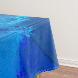 Metallische Dünen in lebhaften blauen Tönen Tischdecke