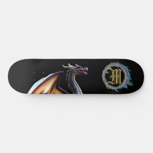 *~* Metallische Elementarfierin BLAU Dragon AP88 Skateboard