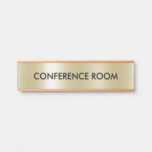 Metallische falsche Goldtextur-Imitation Türschild