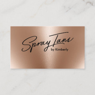 Metallische Folie Bronze Gold Spray tans moderne S Visitenkarte