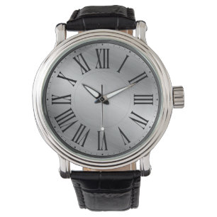 Metallische Gesichtshaut/KEIN Hintergrund römische Armbanduhr