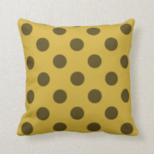 Metallische Gold Polka Dots Kissen