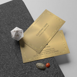 Metallische goldene Textur glänzt goldener Rand Visitenkarte