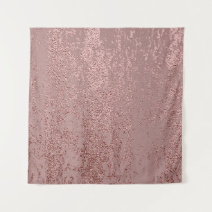 Metallische goldene Textur, Quarz aus Rose. Wandteppich