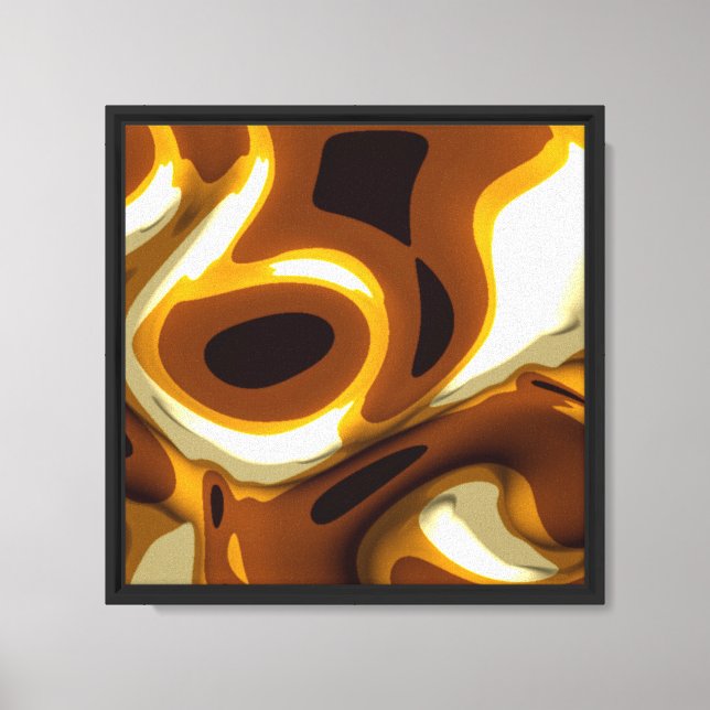 Metallische Goldfarb-Simulation  Leinwanddruck (Vorderseite)