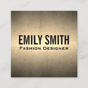 Metallische Goldtextur   Golden Shine Quadratische Visitenkarte