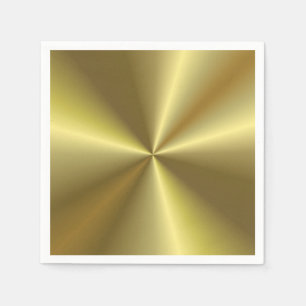 Metallische Imitat Gold Look Elegante Leere Vorlag Serviette