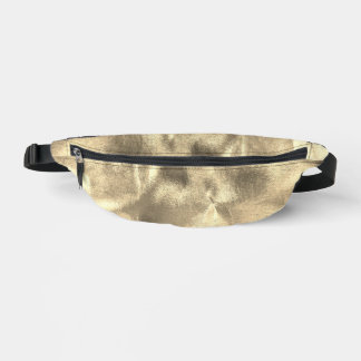 Metallische Imitate Gold Leaf Glam Luxury Bauchtasche