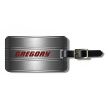 Metallische Imitate Silver Stripes Muster rote Akz