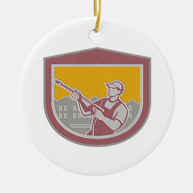 Metallische Keramik Ornament (Vorne)